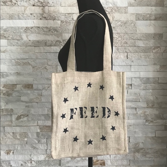 Feed Handbags - FEED For Target Reversible Burlap Shopping Tote